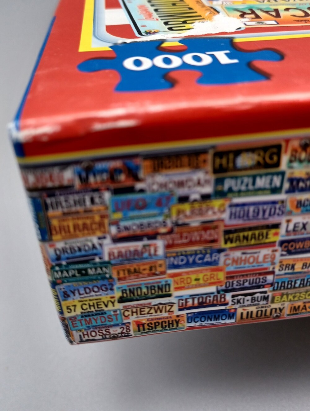 White Mountain Vanity Plates Puzzle Complete - Picture 12 of 14